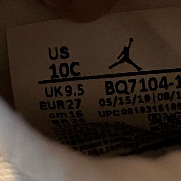 Nike Air Jordan 11 Flex PS 'Vast Grey' Toddler Size 10C - Picture 9 of 9